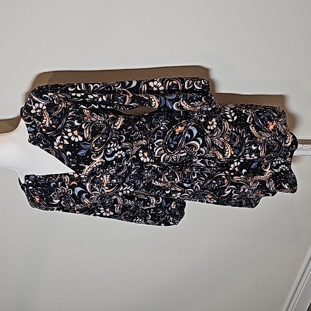 NWOT Vince‎ Camuto Paisley Print Shift Dress Longsleeve Tie Waist Pullover 4 - Picture 5 of 16